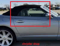 sklo do pravých dveří /27 cabrio/ - ORIGINÁLNÍ DÍL